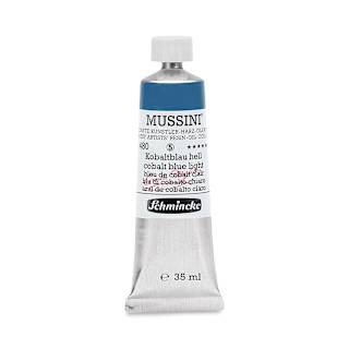 Schmincke Mussini Oil Colors - Cobalt Blue Light, 35 ml tube