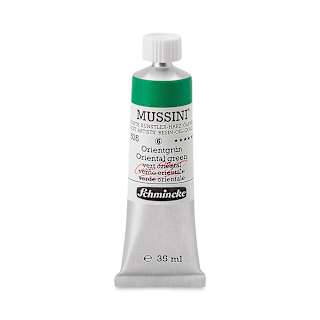 Schmincke Mussini Oil Color - Transparent, Oriental Green, 35 ml tube