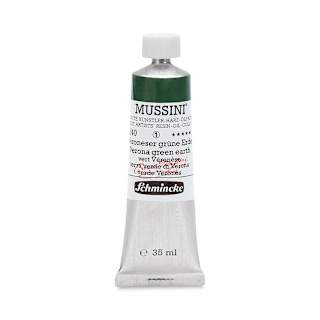 Schmincke Mussini Oil Color - Verona Green Earth, 35 ml tube