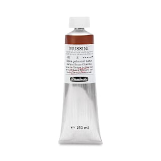 Schmincke Mussini Oil Color - Natural Burnt Sienna, 150 ml tube