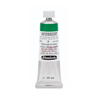 Schmincke Mussini Oil Color - Transparent, Helio Green Light, 35 ml tube