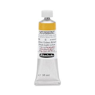 Schmincke Mussini Oil Color - Attish Light Ochre, 35 ml tube