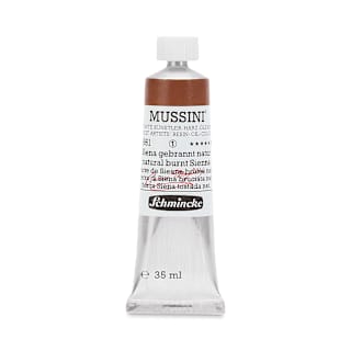 Schmincke Mussini Oil Color - Natural Burnt Sienna, 35 ml tube