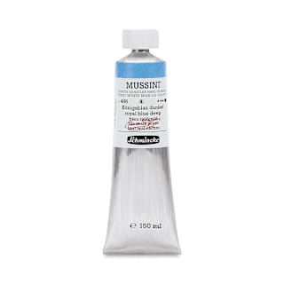 Schmincke Mussini Oil Color - Royal Blue Deep, 150 ml tube