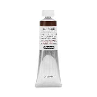 Schmincke Mussini Oil Color - Natural Burnt Umber, 150 ml tube