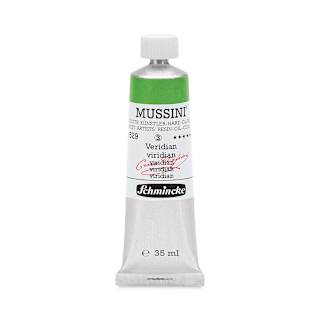 Schmincke Mussini Oil Color - Viridian, 35 ml tube