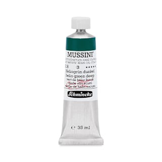 Schmincke Mussini Oil Color - Transparent, Helio Green Deep, 35 ml tube