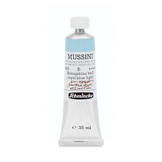 Schmincke Mussini Oil Color - Royal Blue Light, 35 ml tube