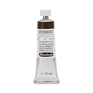 Schmincke Mussini Oil Color - Semi-Transparent, Vandyke Brown, 35 ml tube