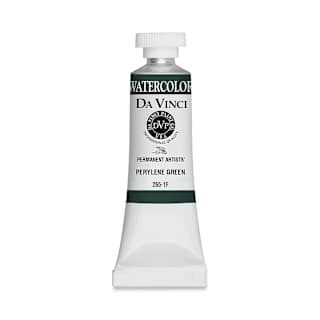Da Vinci Artists' Permanent Watercolor - Perylene Green, 15 ml tube