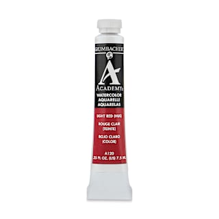 Grumbacher Academy Watercolor - Light Red Hue, 7.5 ml tube