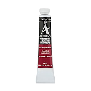 Grumbacher Academy Watercolor - Alizarin Crimson, 7.5 ml tube