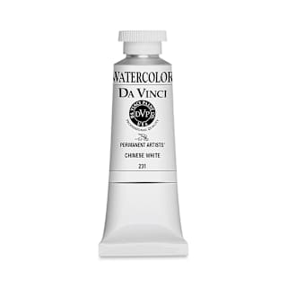 Da Vinci Artists' Permanent Watercolor - Chinese White, 37 ml tube