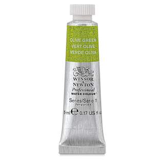 Winsor & Newton Professional Watercolor - Olive Green, 5 ml Tube