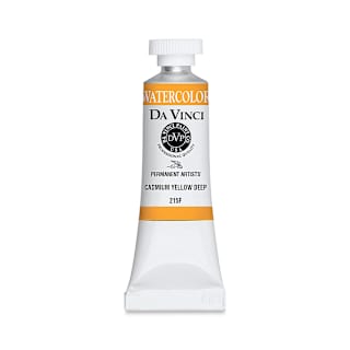 Da Vinci Artists' Permanent Watercolor - Cadmium Yellow Deep (CL), 15 ml tube