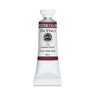 Da Vinci Artists' Permanent Watercolor - Violet Iron Oxide, 15 ml tube