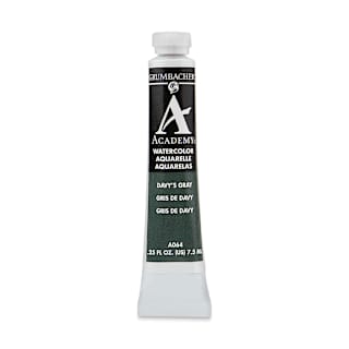 Grumbacher Academy Watercolor - Davy's Gray, 7.5 ml tube