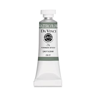 Da Vinci Artists' Permanent Watercolor - Davy's Gray, 15 ml tube