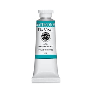 Da Vinci Artists' Permanent Watercolor - Cobalt Turquoise, 37 ml tube