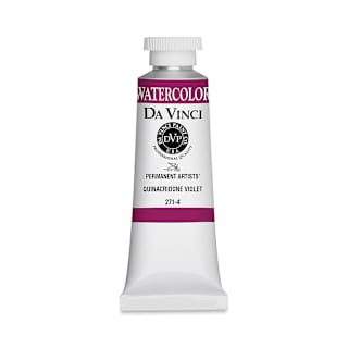 Da Vinci Artists' Permanent Watercolor - Quinacridone Violet, 37 ml tube