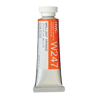 Holbein Artists' Watercolor - Brilliant Orange, 15 ml tube