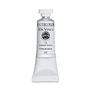 Da Vinci Artists' Permanent Watercolor - Titanium White, 15 ml tube