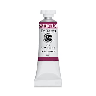 Da Vinci Artists' Permanent Watercolor - Thioindigo Violet, 15 ml tube
