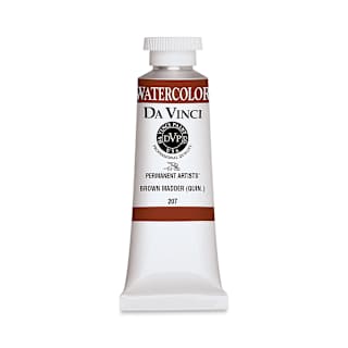 Da Vinci Artists' Permanent Watercolor - Quinacridone Brown Madder, 37 ml tube