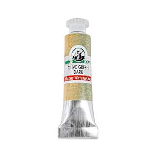 Old Holland Classic Artist Watercolor - Olive Green Dark, 6 ml tube