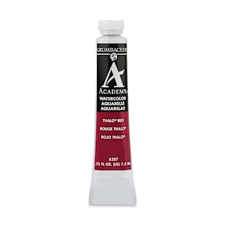 Grumbacher Academy Watercolor - Thalo Red, 7.5 ml tube