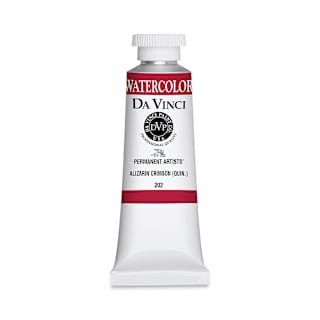 Da Vinci Artists' Permanent Watercolor - Alizarin Crimson Quinacridone, 37 ml tube