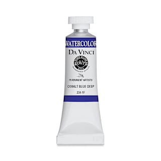 Da Vinci Artists' Permanent Watercolor - Cobalt Blue Deep, 15 ml tube