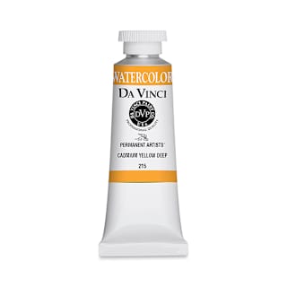 Da Vinci Artists' Permanent Watercolor - Cadmium Yellow Deep, 37 ml tube