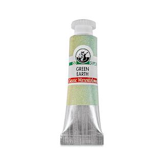 Old Holland Classic Artist Watercolor - Green Earth, 6 ml tube