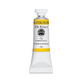 Da Vinci Artists' Permanent Watercolor - Cadmium Yellow Medium (CL), 15 ml tube