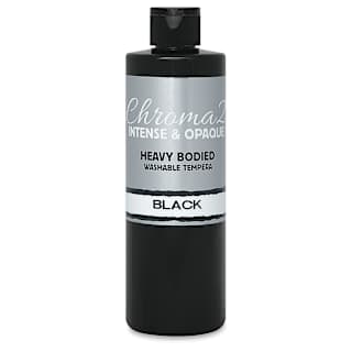 Chroma 2 Washable Tempera - 16 oz Bottle, Black