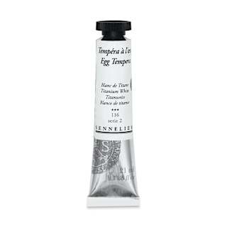 Sennelier Artists Egg Tempera - Titanium White, 21 ml tube