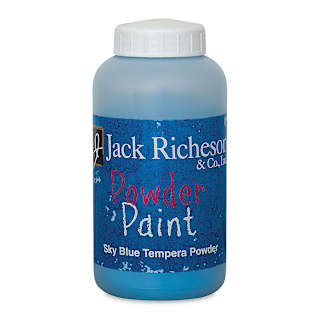 Richeson Powder Tempera Paint - Sky Blue, 1 lb Jar