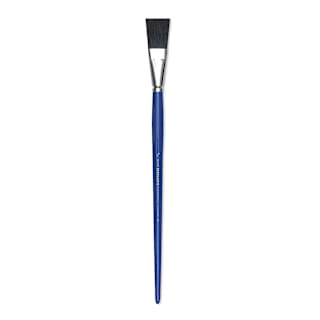 Blick Scholastic Black Bristle Brush - Easel, Long Handle, Size 1"