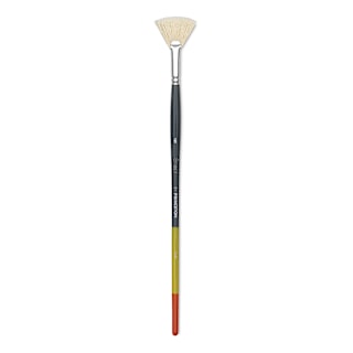 Princeton Snap! Natural Bristle Brush - Fan, Long Handle, Size 6