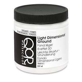 QoR Watercolor Medium - Light Dimensional Ground, 237 ml
