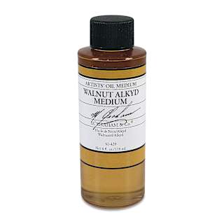 M. Graham Walnut Alkyd Medium - Walnut Alkyd Medium, 4 oz bottle