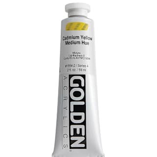 Golden Heavy Body Artist Acrylics - Cadmium Yellow Medium Hue(65), 2 oz Tube