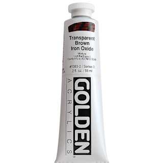 Golden Heavy Body Artist Acrylics - Transparent Brown Iron Oxide, 2 oz Tube