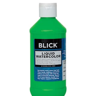 Blick Liquid Watercolor - Fluorescent Green, 8 oz bottle
