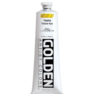 Golden Heavy Body Artist Acrylics - Naples Yellow Hue, 5 oz Tube