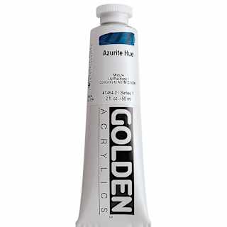 Golden Heavy Body Artist Acrylics - Azurite Hue, 2 oz Tube
