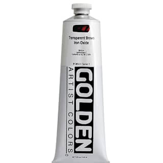 Golden Heavy Body Artist Acrylics - Transparent Brown Iron Oxide, 5 oz tube
