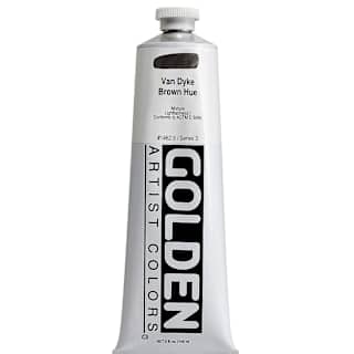Golden Heavy Body Artist Acrylics - Van Dyke Brown Hue, 5 oz Tube