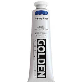 Golden : Heavy Body : Acrylic Paint : 59ml (2oz): Primary Cyan